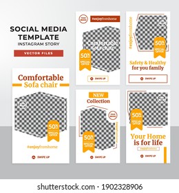 Furniture social media story template