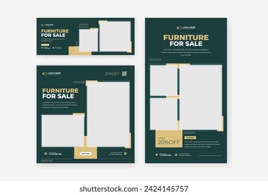 Furniture social media template design
