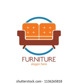 Furniture Sofa Logo Design Icon Template Stock Vector (Royalty Free ...