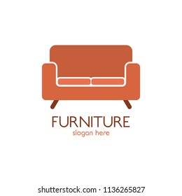 Furniture Sofa Logo Design Icon Template Stock Vector (Royalty Free ...