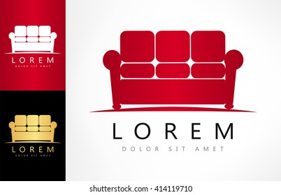 Furniture Sofa logo vector design