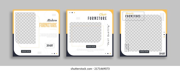 Furniture Sosial Media Post Template Design