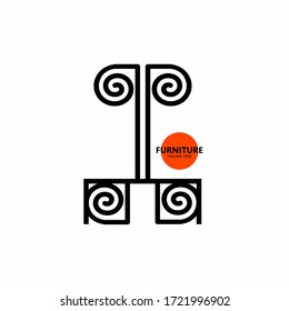 Furniture store logo , Dressing table with mirror