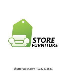 Furniture store logo template design
