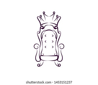 Furniture Store and Sofa Silhouette 