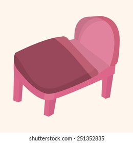 furniture theme bed elements vector,eps