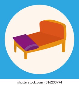 furniture theme bed elements vector,eps