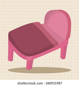 furniture theme bed elements vector,eps