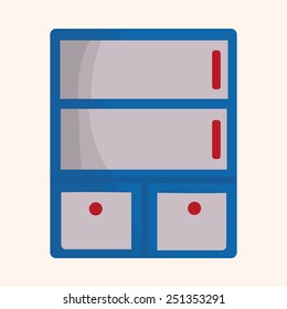 furniture theme cabinet elements vector,eps