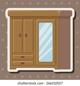furniture theme cabinet elements vector,eps
