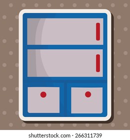 furniture theme cabinet elements vector,eps