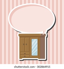 furniture theme cabinet elements vector,eps