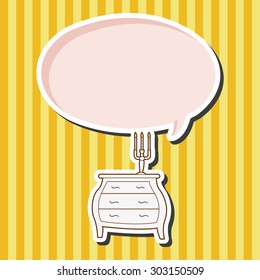 furniture theme cabinet elements vector,eps