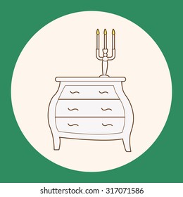 furniture theme cabinet elements vector,eps