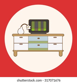 furniture theme cabinet elements vector,eps