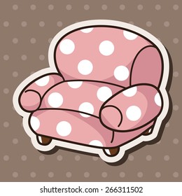furniture theme chair sofa elements vector,eps