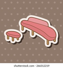furniture theme chair sofa elements vector,eps