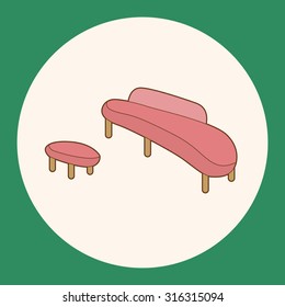 furniture theme chair sofa elements vector,eps