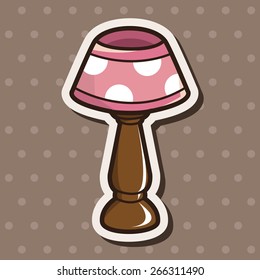 furniture theme lamp elements vector,eps