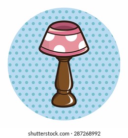 furniture theme lamp elements vector,eps