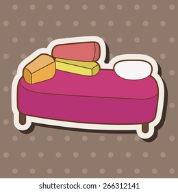 furniture theme table desk elements vector,eps