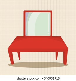 furniture theme table desk elements vector,eps