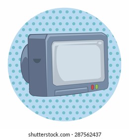 furniture theme television elements vector,eps