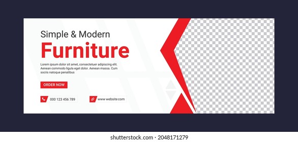 Furniture timeline cover, Abstract banner design for ads, Social media banner, Timeline cover template
