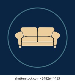 Furniture useful icon abstract trendy vector colorful art illustration background design