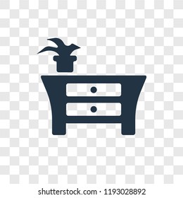 Furniture vector icon isolated on transparent background, Furniture transparency logo concept