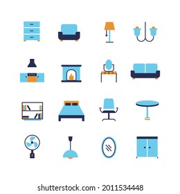 furniture vector icon sofa kitchen light icon home