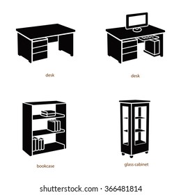 Furniture vector icons