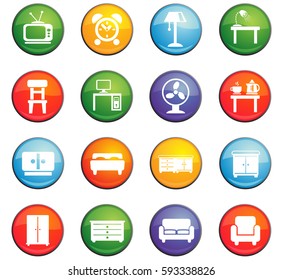 furniture vector icons for user interface design