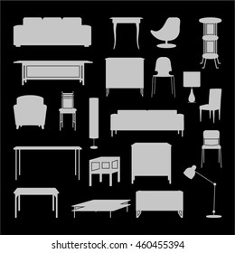Furniture vector illustration.