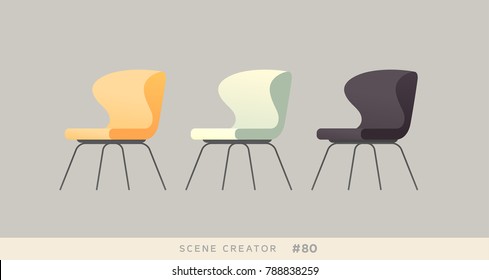 Furniture vector objects set