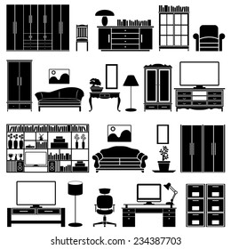 furniture vector set
