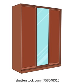 furniture wardrobe, isolated