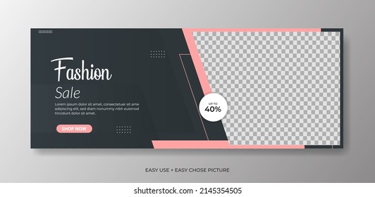 Furniture web banner template modern and minimalist white white yellow colour