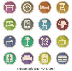 furniture web icons for user interface design