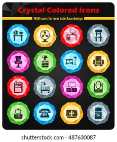 furniture web icons for user interface design