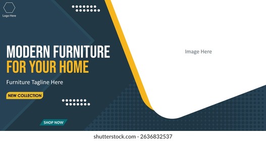 Furniture web template. Use for online web profile cover and Landing page.