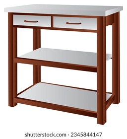 Furniture Wood table with background