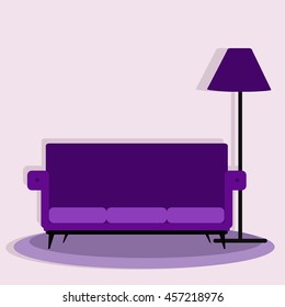 Furniture for Your Interior Design. Flat Vector Illustration. 