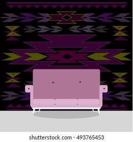 Furniture for Your Interior Design. Flat Vector Illustration.