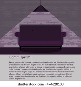 Furniture for Your Interior Design. Flat Vector Illustration.