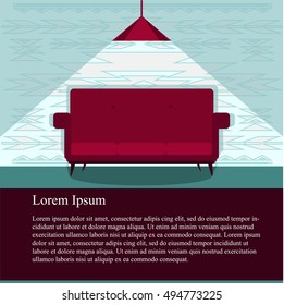 Furniture for Your Interior Design. Flat Vector Illustration. 