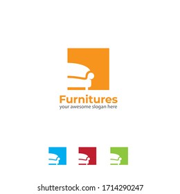 Furnitures With Sofa Logo Design