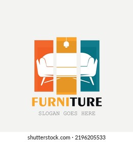 Furnitures with Sofa Logo Design