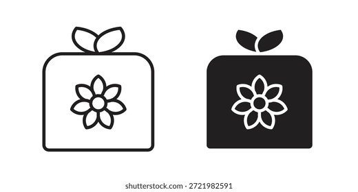 Icono de Furoshiki icono plano simple. Versión Liner - Vector de stock.