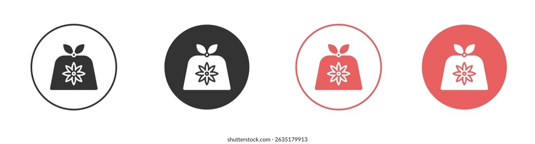 Furoshiki icon vector design template simple and clean style